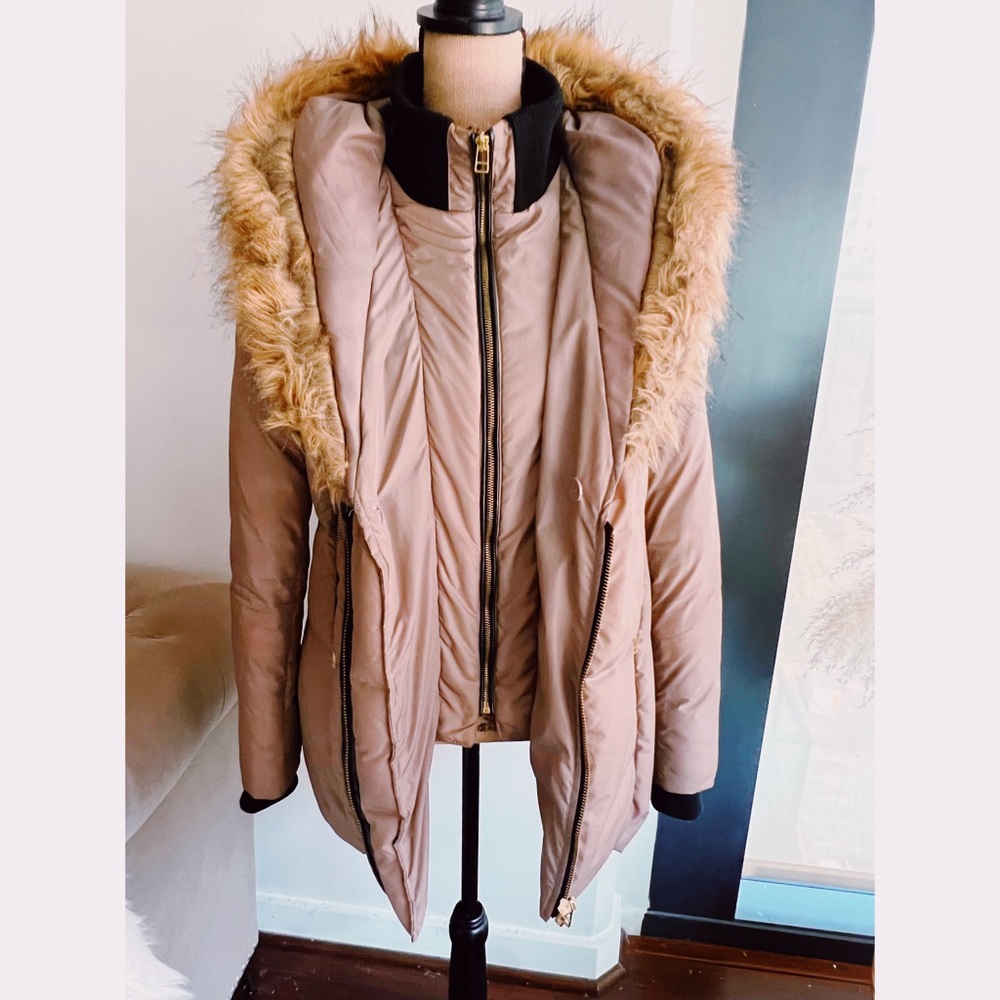 Tan Puffer Jacket